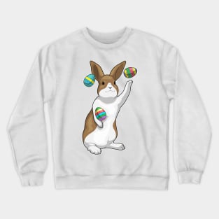 Bunny Easter Easter eggs Juggler Crewneck Sweatshirt